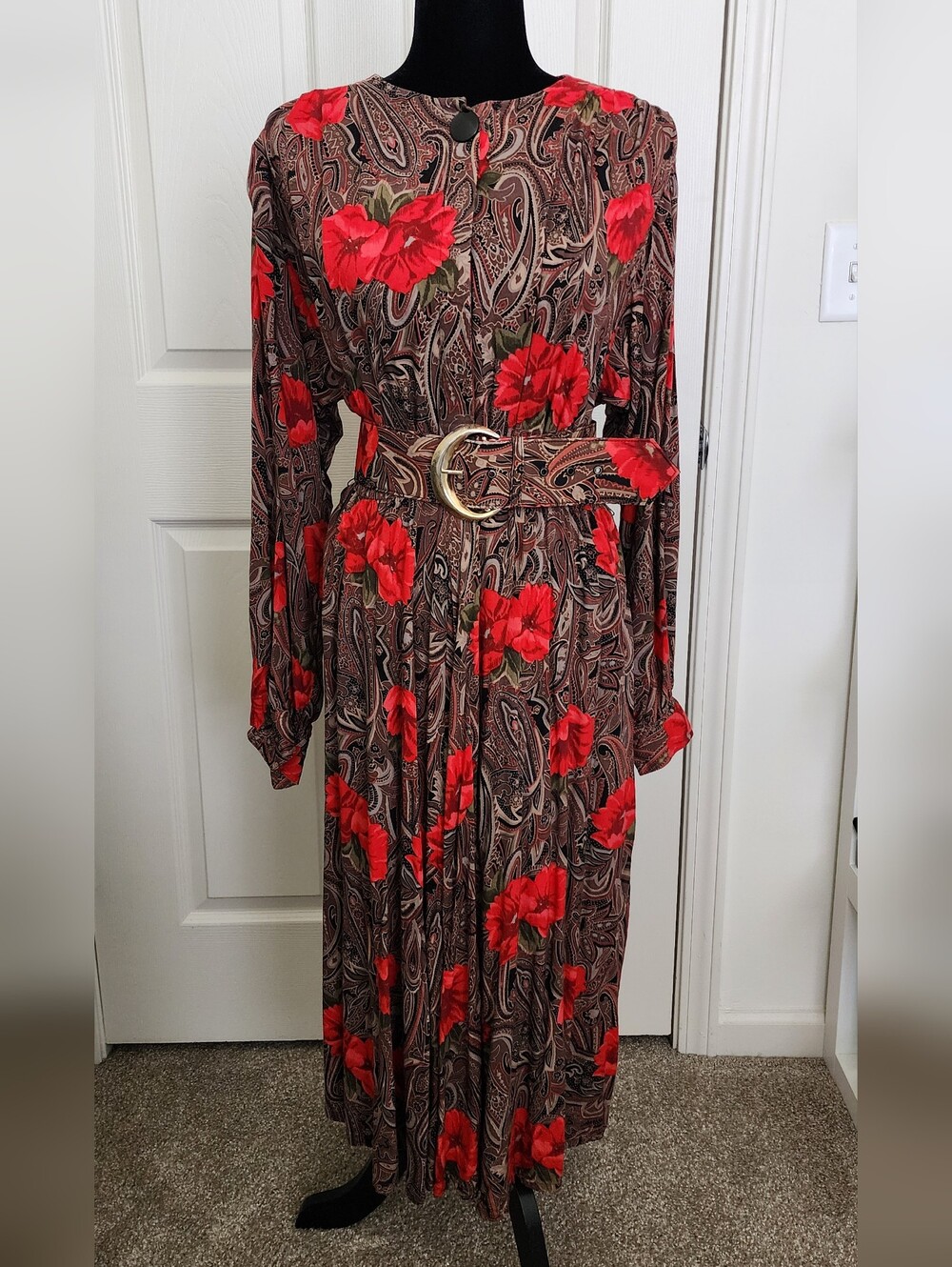 🌹Beautful Leslie Fay Dress W/ Belt🌹 - Picture 2 of 7
